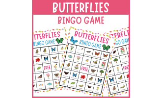 Identifying Butterflies Species Insect Bingo Game Nature Activities