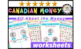 Identifying Coins Canadian Coin Money | Canadian Money Activities