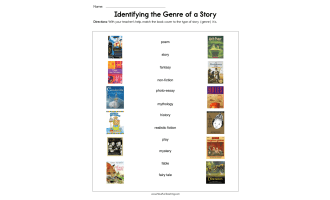 Identifying the Genre of a Story Worksheet