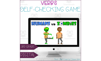 Identifying Verbs Self-Checking Digital Pixel Art Game Humans vs. Zombies