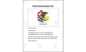 Illinois Map Scavenger Hunt