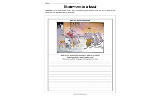 Illustrations in a Book Worksheet