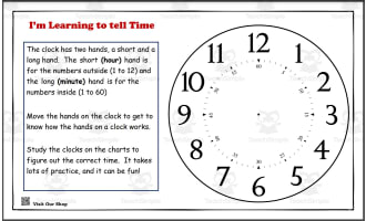 I’m Learning to tell Time Preschool ● Kinder ●1st Grade ● Homeschool Activity Set