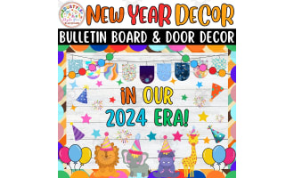 In Our 2024 Era!: January & New Year Bulletin Board And Door Decor Kit