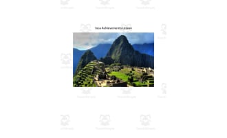 Inca Achievements and Challenges Lesson