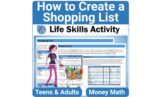 Independent Living Skills: How to Create a Shopping List