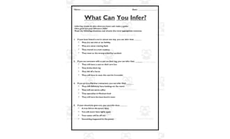 Inference Worksheet Set