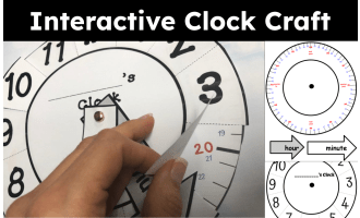 Interactive Paper Clock Craft