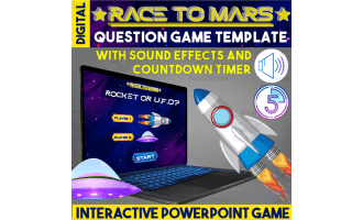 Interactive Question Game Template For PowerPoint - Race To Mars