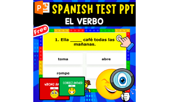 INTERACTIVE TEST IN SPANISH | EL VERBO
