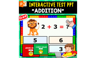 INTERACTIVE TEST PPT | ADDITION (SUMS WITHIN 1O)