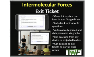 Intermolecular Forces - Exit Ticket and Review Activity