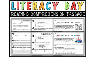 International Literacy Day Reading Comprehension Passage & Questions