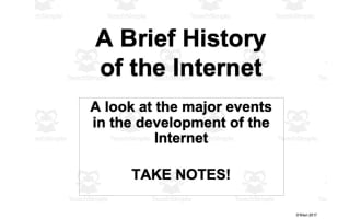 Internet History + Structure Lesson Packet