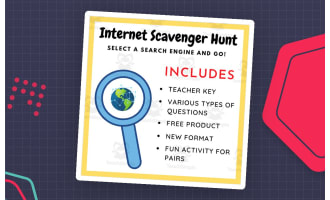 Internet Search Scavenger Hunt: Search Engine Game