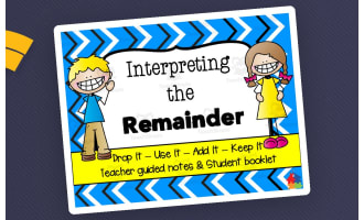 Interpreting the Remainder Booklet | Math Book & Assessment