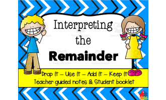 Interpreting the Remainder Booklet | Math Book & Assessment