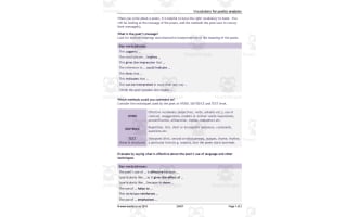 Introduction to Poetry | Vocabulary for Poetry Analysis Worksheet