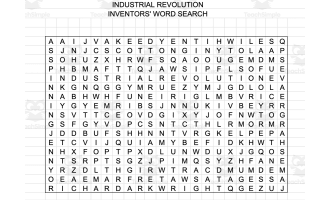 Inventors of the Industrial Revolution – Word Search