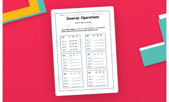 Inverse Operations Addition and Subtraction Worksheet
