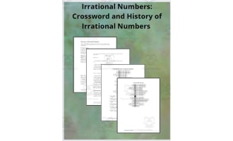 Irrational Numbers: Crossword and History of Irrational Numbers