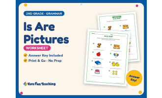 Is Are Pictures Worksheet – 2nd Grade Verbs Practice + Answer Key