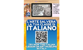 Italian Lesson Plan on Art Museums in Italy - Listening + Writing