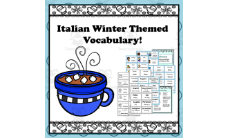 Italian Winter Theme Vocabulary