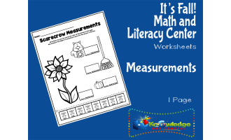 It's Fall! Kindergarten Math & Literacy Center: Measurements