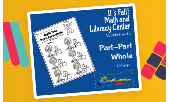 It's Fall! Kindergarten Math & Literacy Center: Part-Part-Whole