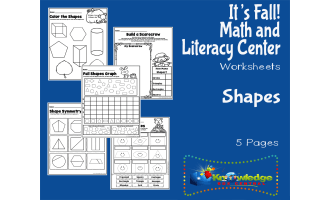 It's Fall! Kindergarten Math & Literacy Center: Shapes