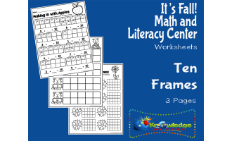 It's Fall! Kindergarten Math & Literacy Center: Ten Frames