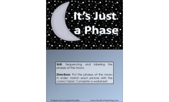 Its Just a Phase Phases of the Moon Activity