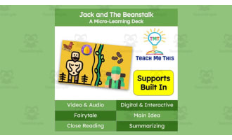 Jack and The Beanstalk: A Micro-Learning Deck | Reading Activities