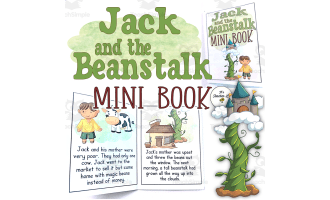 Jack and the Beanstalk Fairy Tale Foldable Mini Book Grade 1 2 3 ELA