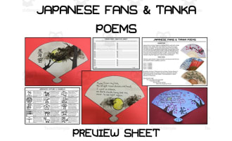 Japanese Fans & Tanka Poems – Art + Poetry Activity