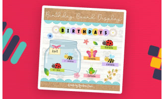 Jar Birthday Bulletin Board Birthday Display Birthday Chart