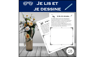 Je lis et je dessine - 2 textes / Read and Draw