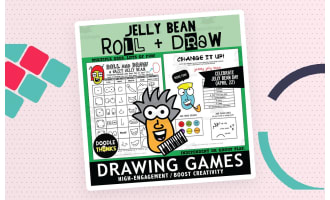 Jelly Bean Roll and Draw Games |  Jelly Bean Day April Art Activity