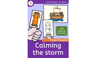 Jesus - Calming the storm - Finger Puppets - Bible story