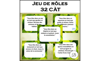 Jeu de rôles - 32 CÀT - Communication orale / French Speaking Activity