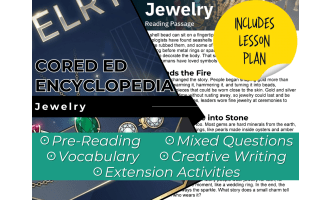 Jewelry Reading Comprehension Passage - Cored Ed Encyclopedia