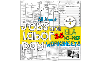 Jobs and Labor Day No-Prep ELA Worksheets