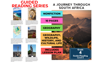 Journey Through South Africa: Guided Reading Level S with Lesson Plan