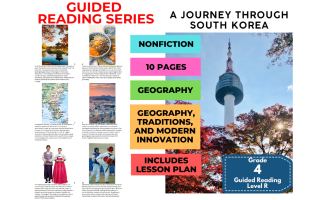 Journey Through South Korea: Guided Reading Level R with Lesson Plan
