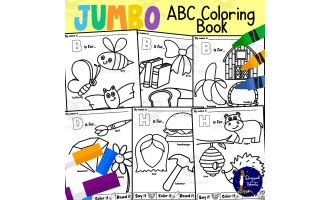 Jumbo ABC Coloring Book