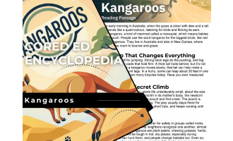 Kangaroos Reading Comprehension Passage - Cored Ed Encyclopedia