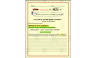 Keeping Up with Science #1: Science Writing Research Prompt