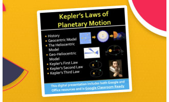 Kepler's Laws of Planetary Motion - Google Slides and PowerPoint Lesson