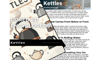 Kettles Reading Comprehension Passage - Cored Ed Encyclopedia